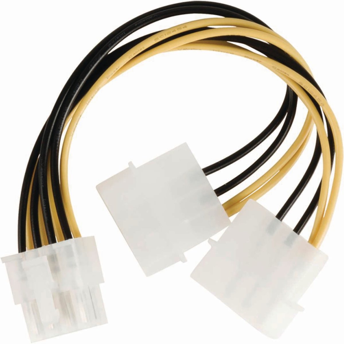 Nedis - Nedis CCGP74400VA015 Interne Voedingskabel Eps 8-pins Male - 2x Molex Male 0,15 M Diverse - 30 Dagen Niet Goed Geld Terug