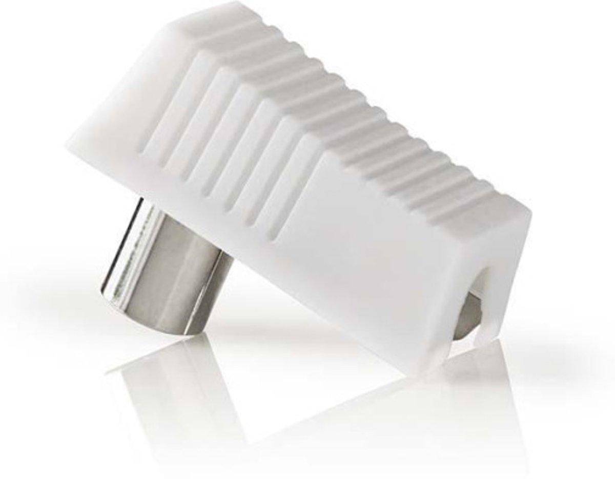 Nedis - Nedis CSBW40995WT Iec (coax) -connector Male + Female - Gehoekt 2 Stuks Wit - 30 Dagen Niet Goed Geld Terug