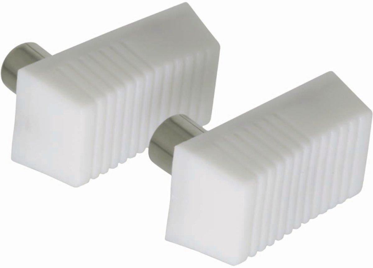 Nedis - Nedis CSGB40995WT Iec (coax) -connector Male + Female - Gehoekt 2 Stuks Wit - 30 Dagen Niet Goed Geld Terug