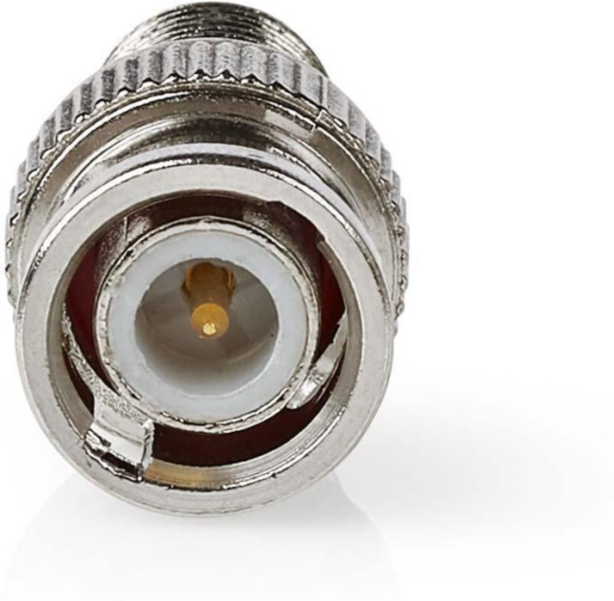 Nedis - Nedis CSGP41967ME Coax-adapter F Bnc Male - F-connector Female Zilver - 30 Dagen Niet Goed Geld Terug