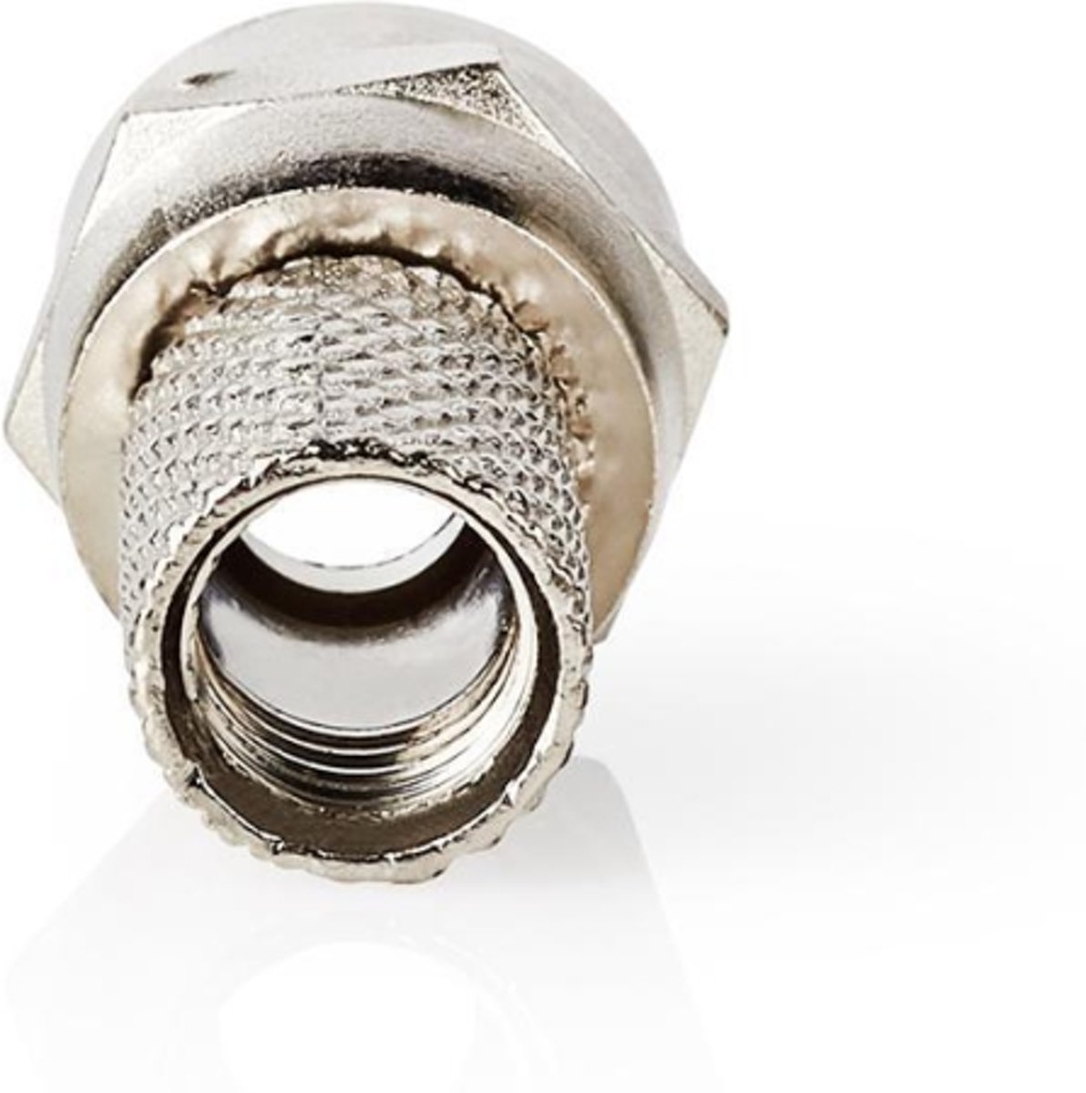 Nedis - Nedis CSVC41901ME F-connector Mannelijk Voor 7,0mm-coaxkabels 25 Stuks Metaal - 30 Dagen Niet Goed Geld Terug