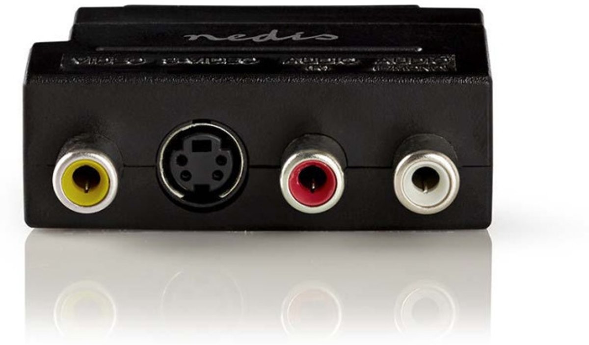 Nedis - Nedis CVBW31902AT Scart-adapter Scart Male - 3x Rca Female + S-video Female - 30 Dagen Niet Goed Geld Terug