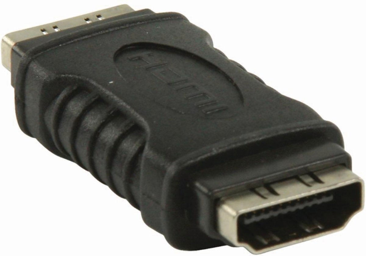 Nedis - Nedis CVGB34900BK Hdmi™-adapter Hdmi™ Female - Hdmi™ Female Zwart - 30 Dagen Niet Goed Geld Terug