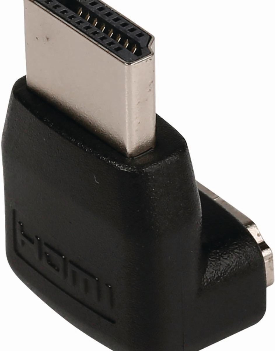 Nedis - Nedis CVGB34901BK Hdmi™-connector 90° Haaks Hdmi™-connector - Hdmi™ Female Zwart - 30 Dagen Niet Goed Geld Terug