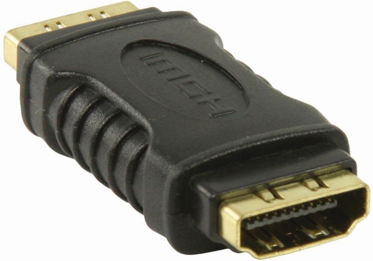 Nedis - Nedis CVGP34900BK Hdmi™-adapter Hdmi™ Female - Hdmi™ Female Zwart - 30 Dagen Niet Goed Geld Terug