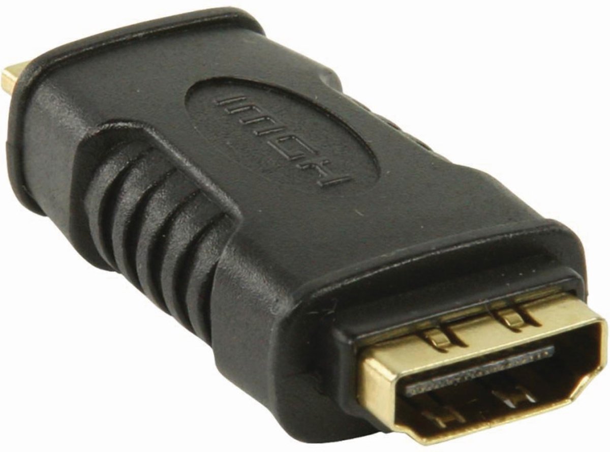 Nedis - Nedis CVGP34906BK Hdmi™-adapter Hdmi™-miniconnector - Hdmi™ Female Zwart - 30 Dagen Niet Goed Geld Terug