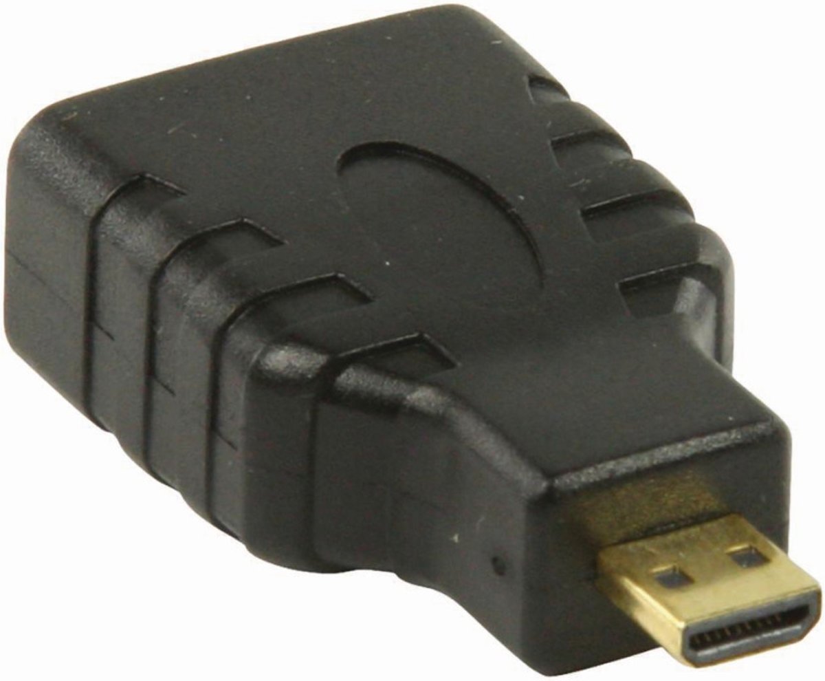 Nedis - Nedis CVGP34907BK Hdmi™-adapter Hdmi™-microconnector - Hdmi™ Female Zwart - 30 Dagen Niet Goed Geld Terug