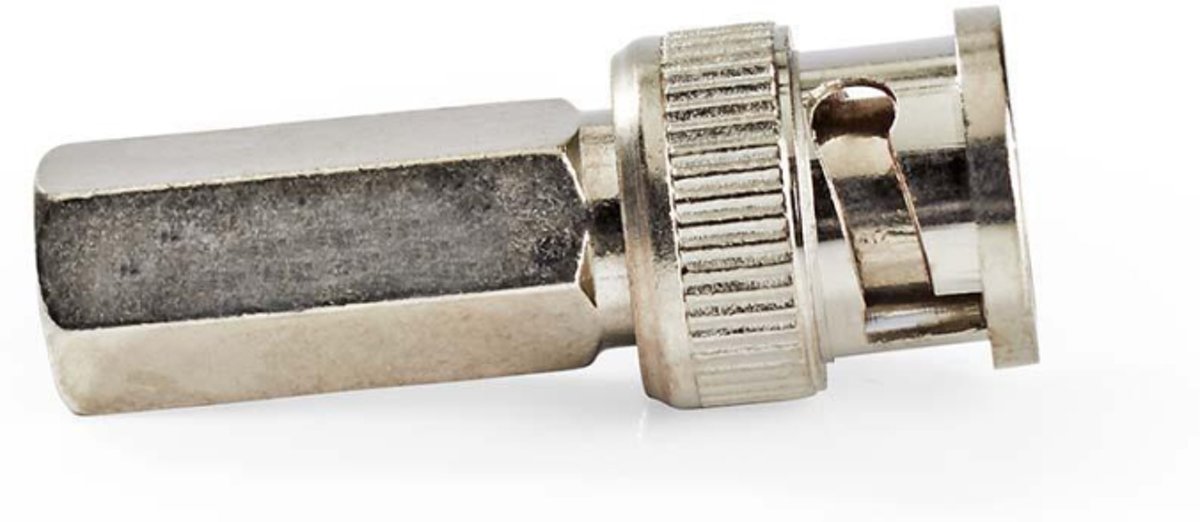 Nedis - Nedis CVVC01902ME Bnc-connector Mannelijk Voor 5,0mm-coaxkabels 25 Stuks Metaal - 30 Dagen Niet Goed Geld Terug