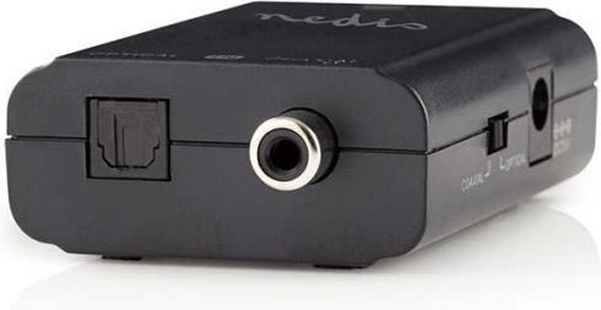 Nedis ACON2504AT Digitaal Naar Stereo Audio-omzetter 1-weg - Digitaal Rca (s/pdif) + Toslink 2x Rca (stereo)