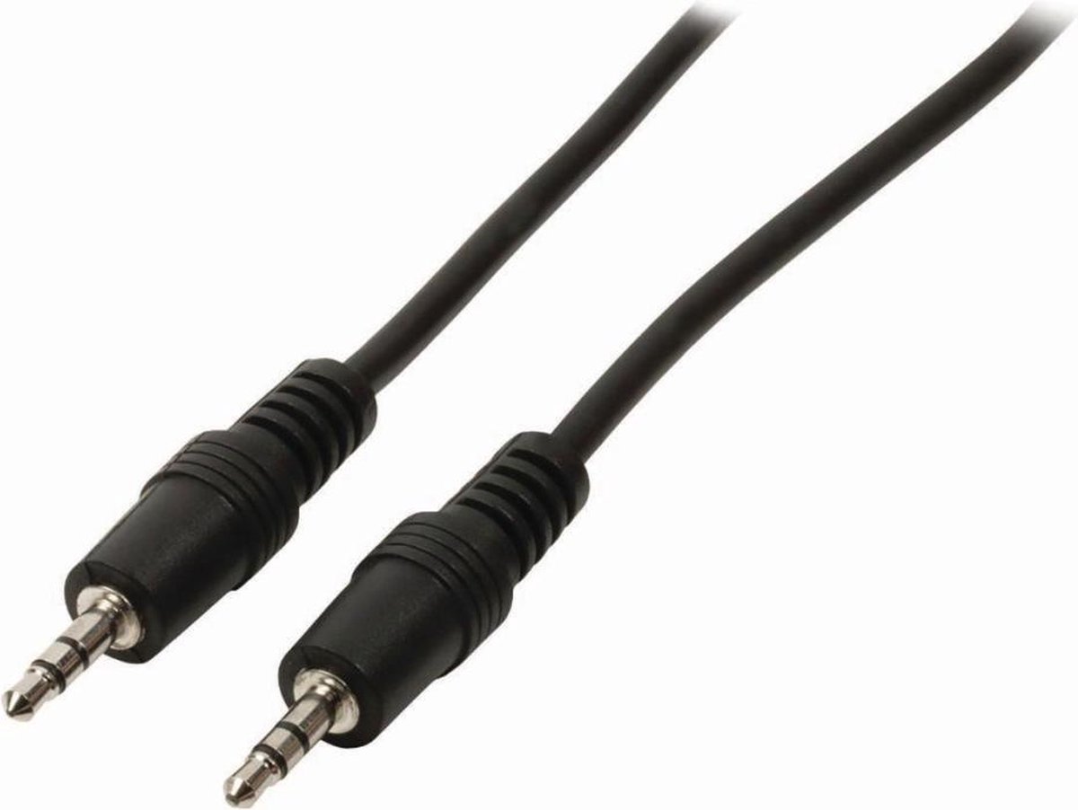 Nedis CAGB22000BK05 Stereo-audiokabel 3,5 Mm Male - 3,5 Mm Male 0,5 M Zwart