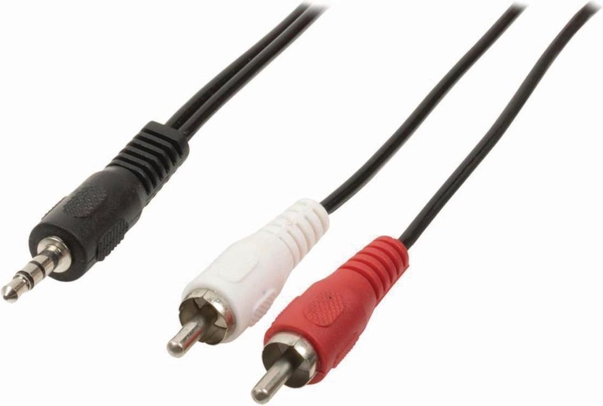 Nedis CAGB22200BK15 Stereo-audiokabel 3,5 Mm Male - 2x Rca Male 1,5 M Zwart