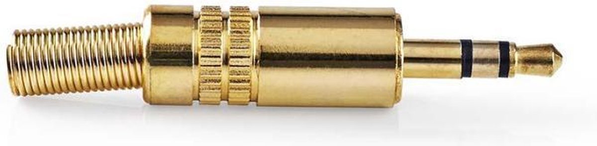 Nedis CAVC22900GD Jack-stereoconnector 3,5 Mm Male 25 Stuks Goud