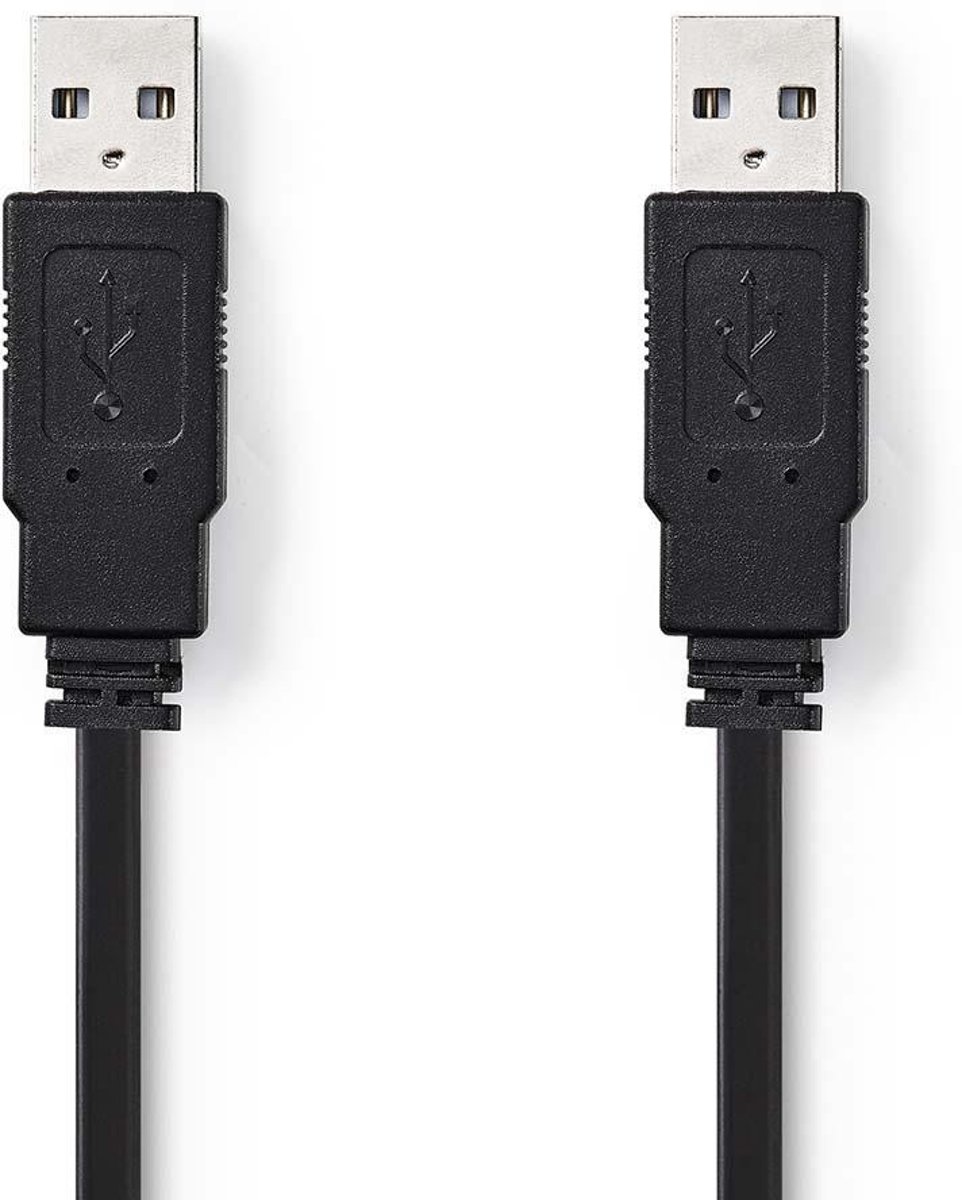 Nedis CCGP60005BK10 USB-kabel 1 m USB A Zwart