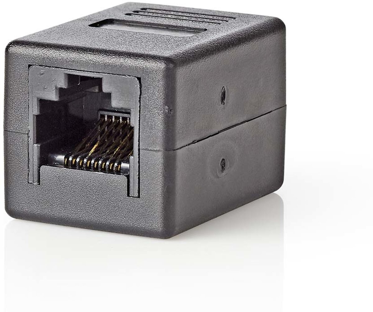 Nedis CCGP89000BK Cat5-netwerkadapter Rj45 Female - Rj45 Female Zwart