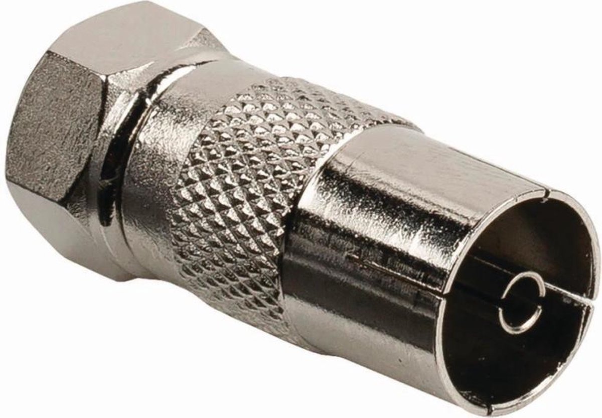 Nedis CSGB41952ME Satelliet- En Antenne-adapter F Female - Coax Female Metaal