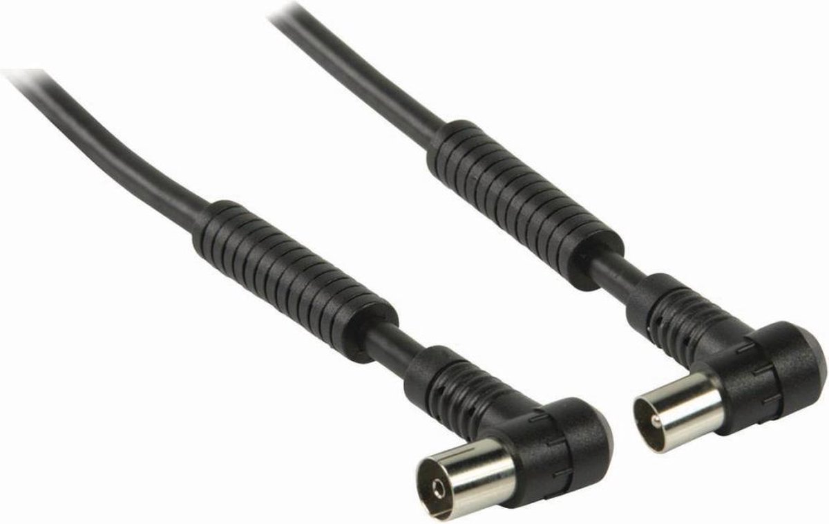 Nedis CSGP40120BK15 Coaxkabel 120 Db Iec (coax) Male Haaks - Iec (coax) Female Haaks 1,5 M Zwart