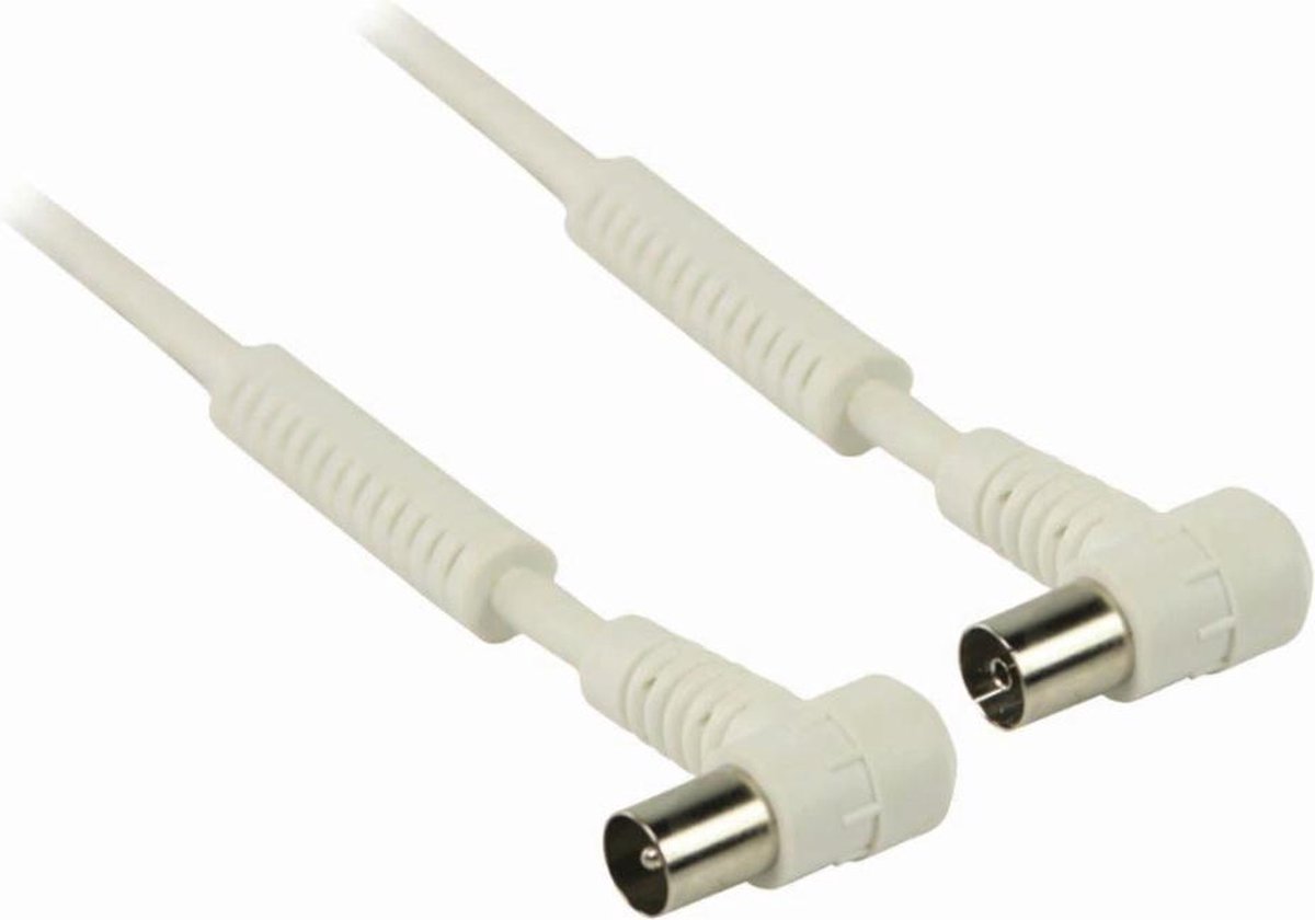 Nedis CSGP40120WT50 Coaxkabel 120 Db Iec (coax) Male Haaks - Iec (coax) Female Haaks 5,0 M Wit