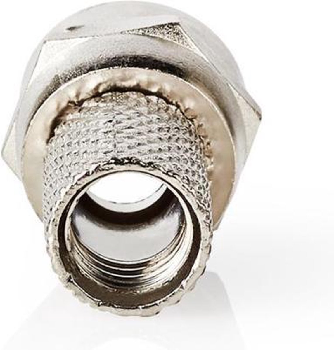 Nedis CSVC41901ME F-connector Mannelijk Voor 7,0mm-coaxkabels 25 Stuks Metaal