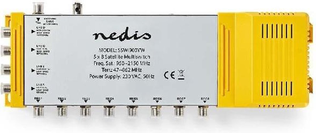 Nedis Multiswitch 5/8 - 47-862 MHz / 950-2150 MHz