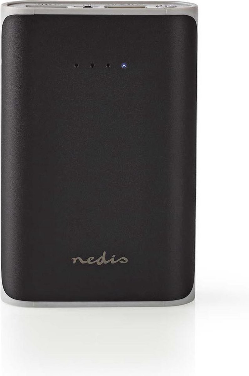 Nedis Powerbank met 2 USB-A poorten (max. 3,1A) - 7.500 mAh / zwart