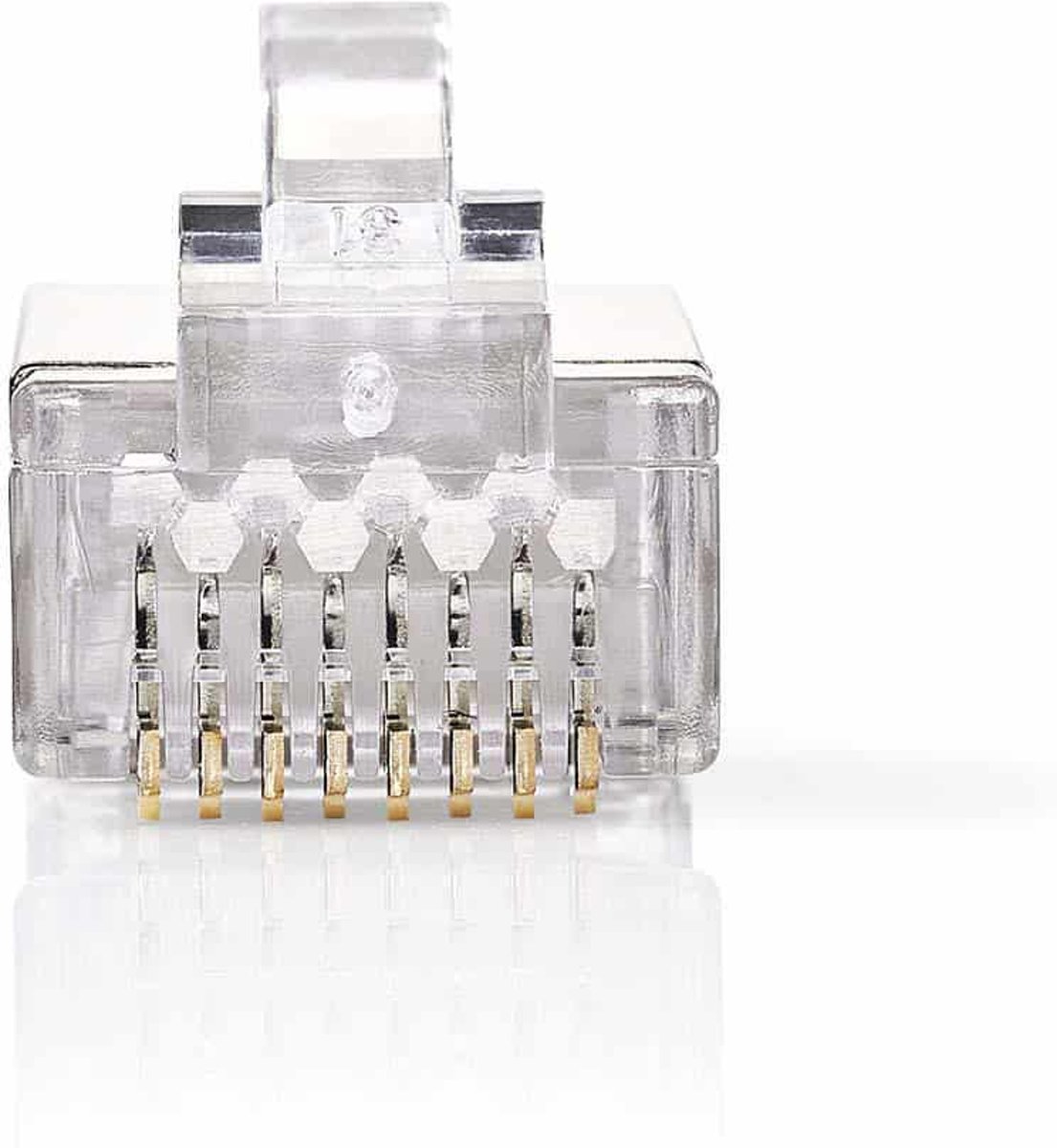 Nedis RJ45 krimp connectoren voor F/UTP CAT6 netwerkkabel (vast) - 10 stuks