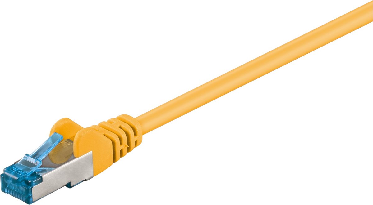 Nedis S/FTP CAT6a 10 Gigabit netwerkkabel / geel - LSZH - 5 meter