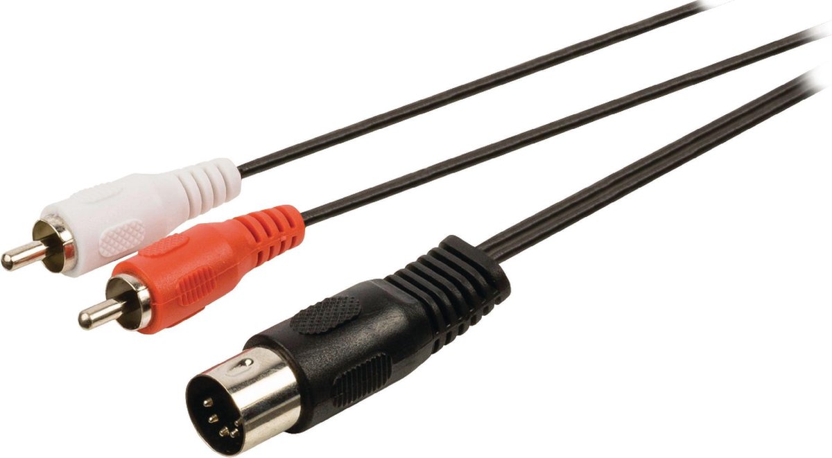 Nedis Tulp stereo 2RCA - DIN 5-pins kabel - 1 meter