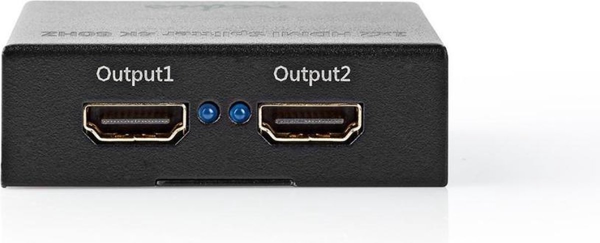 Nedis VSPL3472AT Hdmi™-splitter 2-poorts - 1x Hdmi™-ingang 2x Hdmi™-uitgang 4k2k@60fps / Hdcp2.2