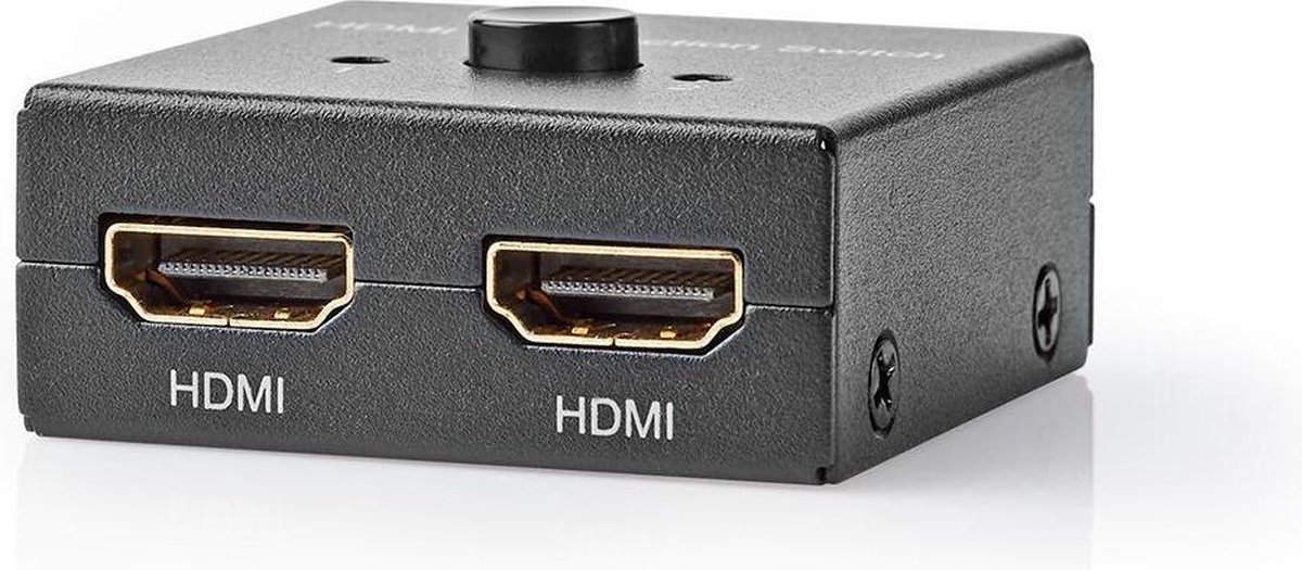 Nedis bi-directionele HDMI schakelaar 2 naar 1 / 1 naar 2 - versie 2.0 (4K 60Hz HDR)