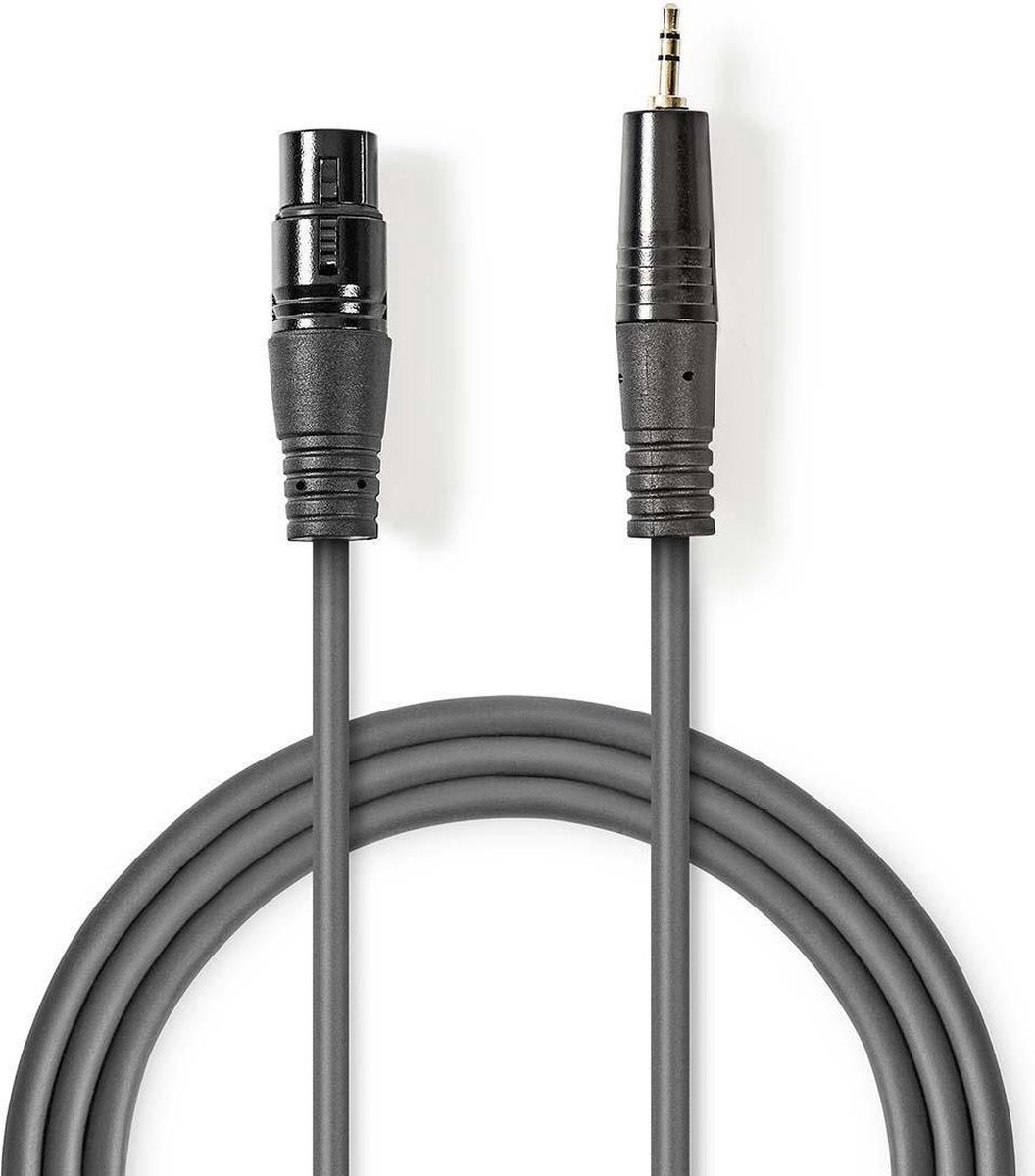 Sweex Nedis XLR (v) - 3,5mm Jack (m) audiokabel - 1 meter