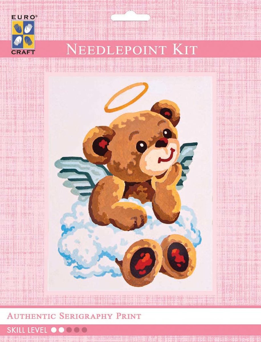 3179K - Eurocraft NEEDLEPOINT KIT 14x18cm Angel Bear