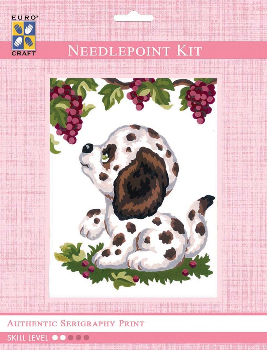 3195K - Eurocraft NEEDLEPOINT KIT 14x18cm Dalmation Puppy