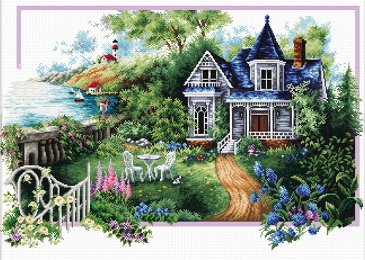 740.068 No-Count Cross Stitch Kits Summer Comes 59x39cm