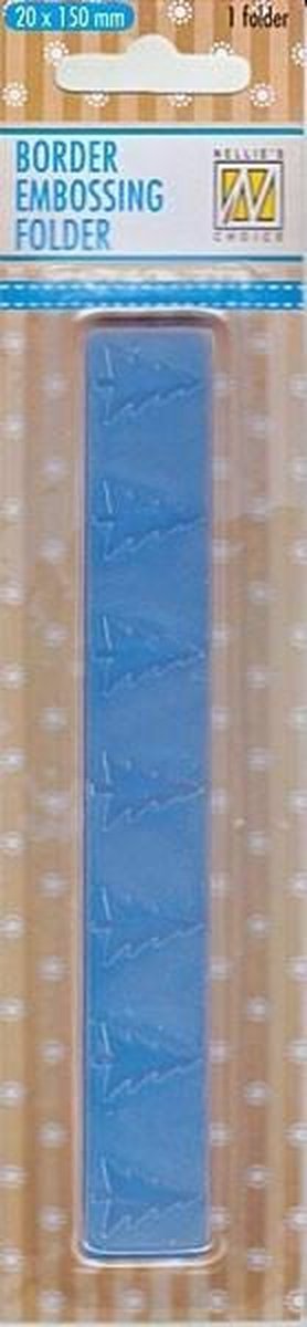 BOF002 Border Embossingfolder   kerstbomen kerstboom kerstmis