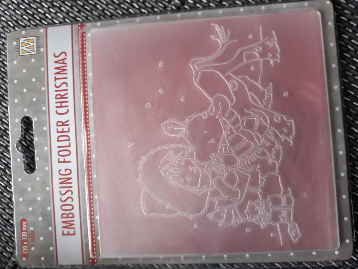 Embossing mal christmas - kerst - koetje en kind - PiF017