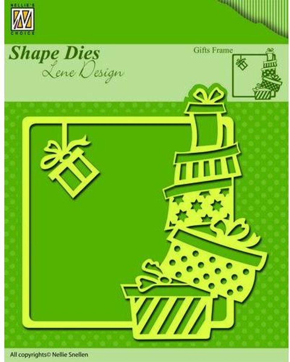 Nellies Choice Shape Mal - Xmas gifts frame SDL006