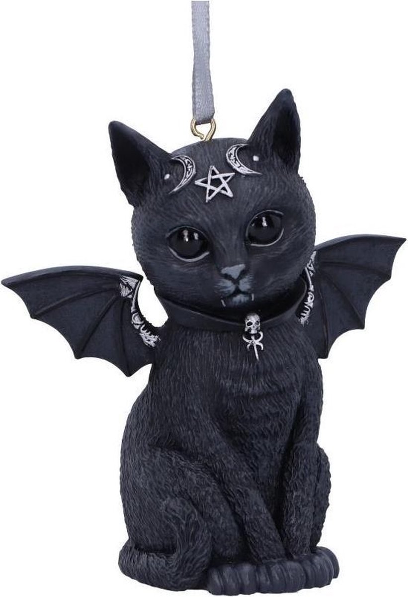 Nemesis Now Kerstbal Malpuss Hanging Ornament Zwart