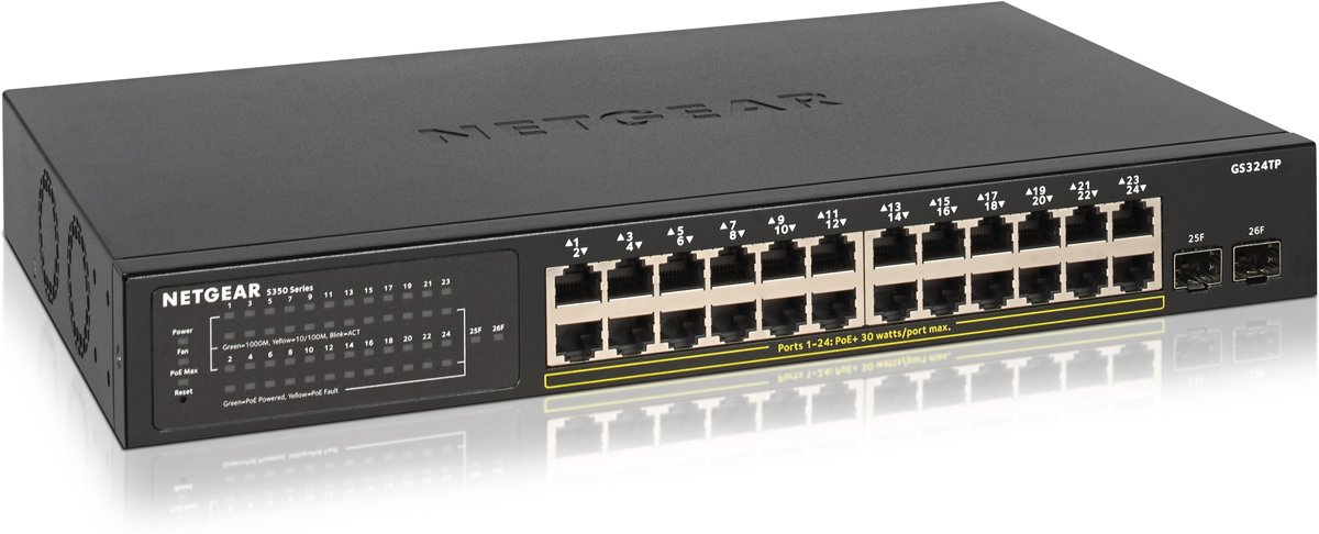 Netgear GS324TP - Managed Switch - 24 poorten