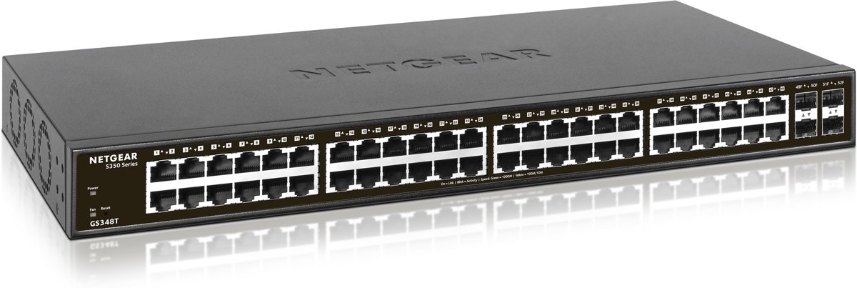 Netgear GS348T - Unmanaged Switch - 47 poorten