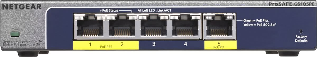 Netgear ProSAFE GS105PE - Switch