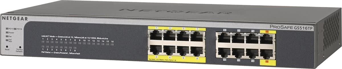 Netgear ProSAFE GS516TP - Switch