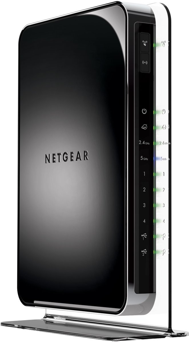 Netgear WNDR4500 draadloze router Dual-band (2.4 GHz / 5 GHz) Gigabit Ethernet Zwart