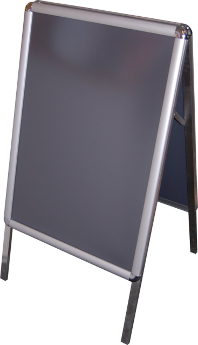 Stoepbord, Aluminium, a-bord met kliklijst, 60x84cm,