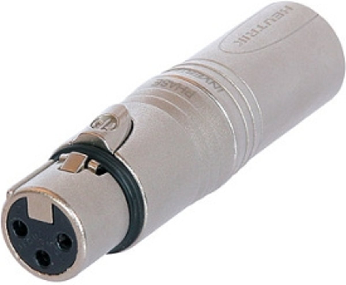 Neutrik NA3FMX XLR (3-pin) XLR (3-pin) Zilver kabeladapter/verloopstukje