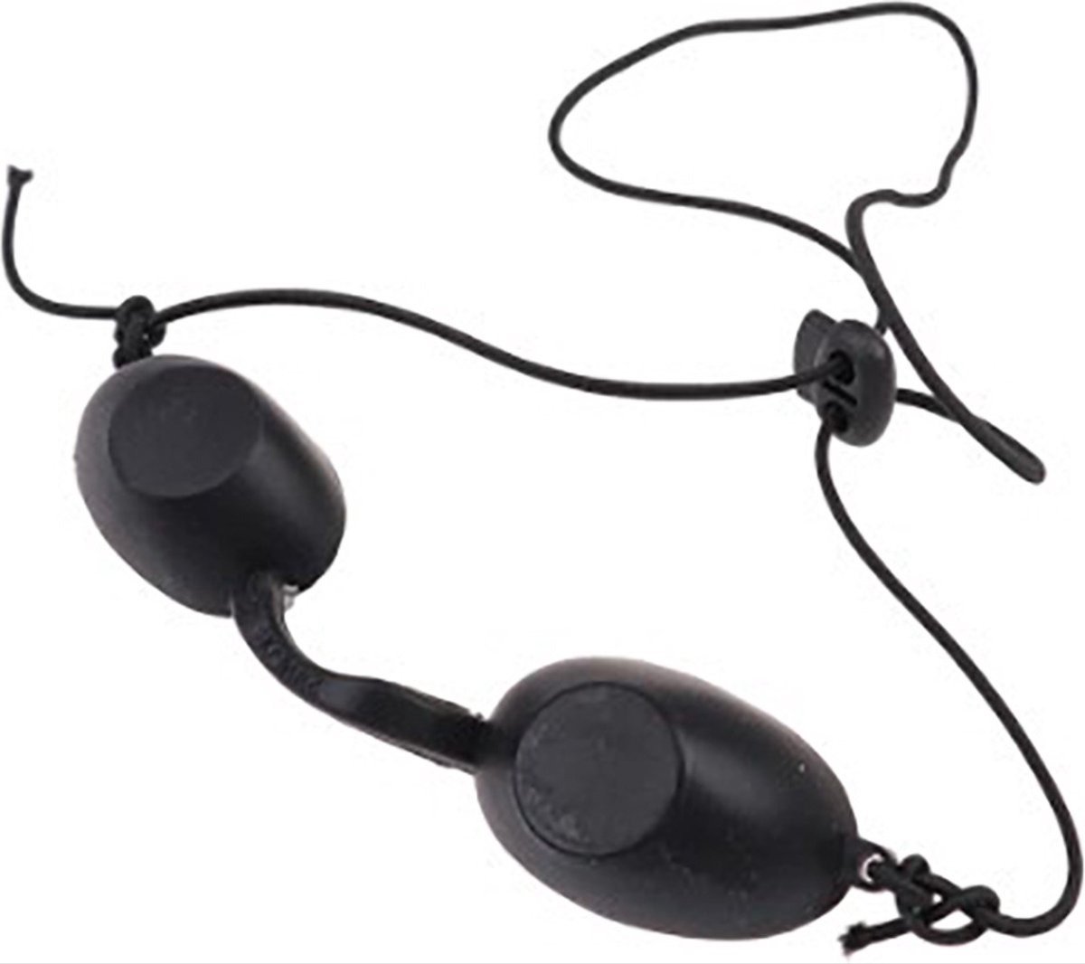   - Silicone zonnebank bril - ideaal voor zonnebanken - Zwart mat