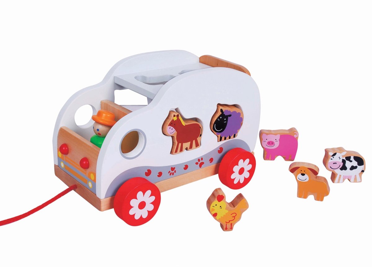 Lelin Toys - Vormentruck - Dieren - 8 delig