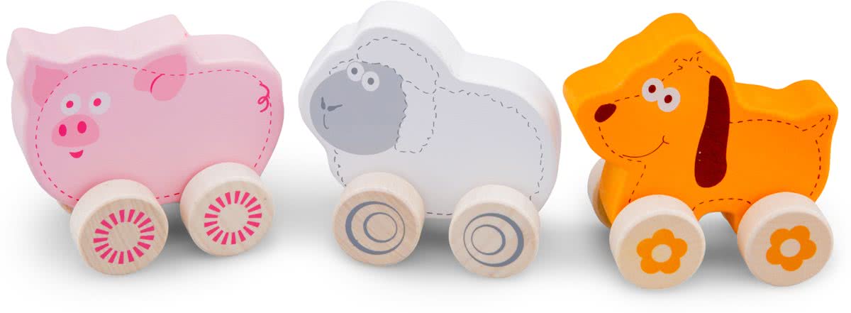 New Classic Toys - Wheelie Farm Animals