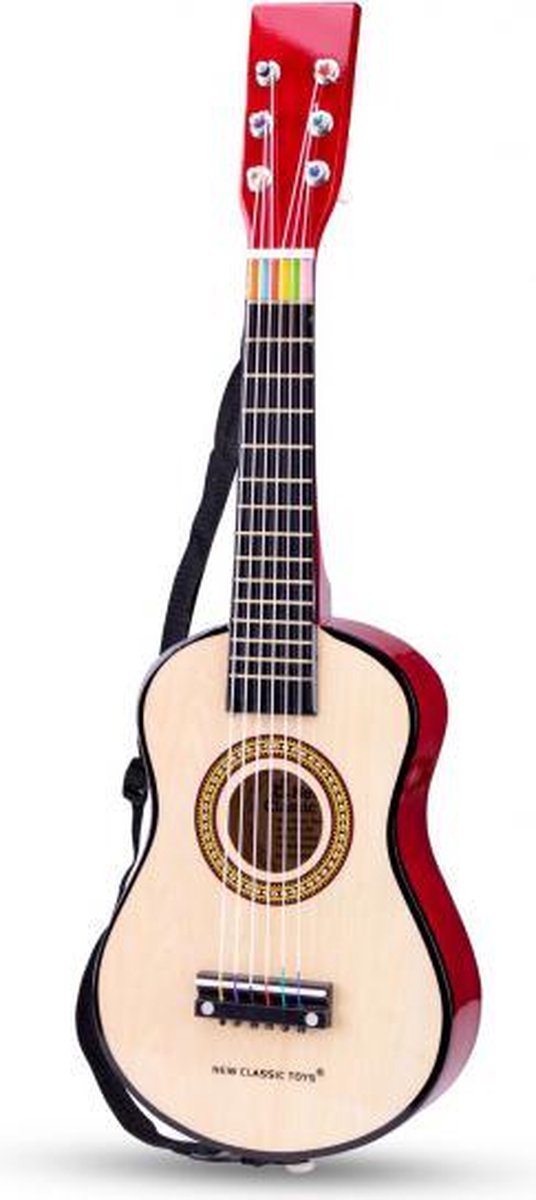 gitaar 60 cm junior hout naturel 4-delig