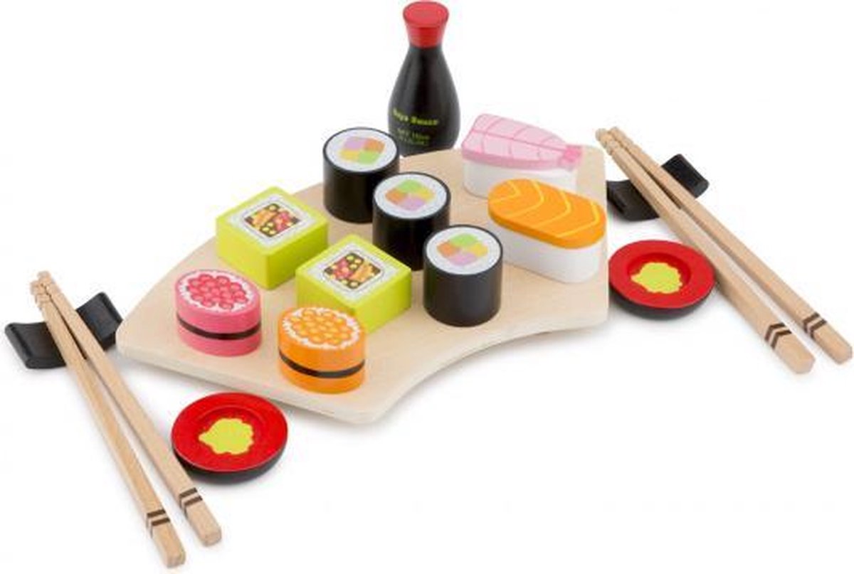 sushi set junior 29 cm hout 19-delig