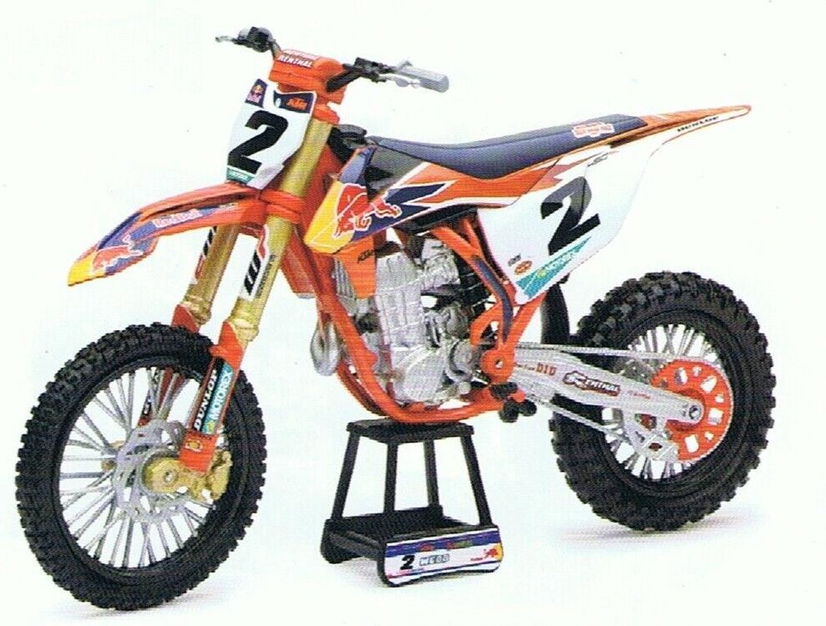 New-Ray Cooper Webb KTM SXF450 Replica Mini Crossmotor 1/10 Schaalmodel